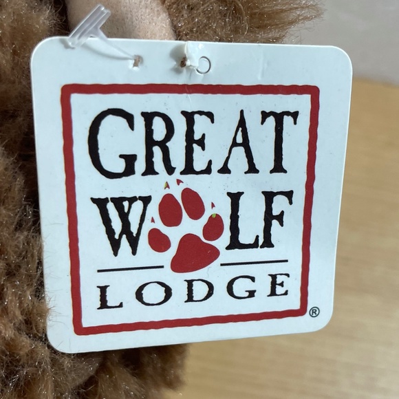 Fiesta Great Wolf Lodge Teddy Bear Brown Tan Sitting Stuffed Animal 2017 12" NWT - Picture 7 of 13